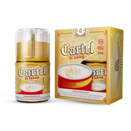 Cartel Original – Liquid creamy premium dengan perpaduan susu oat lembut dan vanilla manis, terinspirasi dari minuman oat ala Energen. Gurih, smooth, dan comforting. Cartel – Make It Well