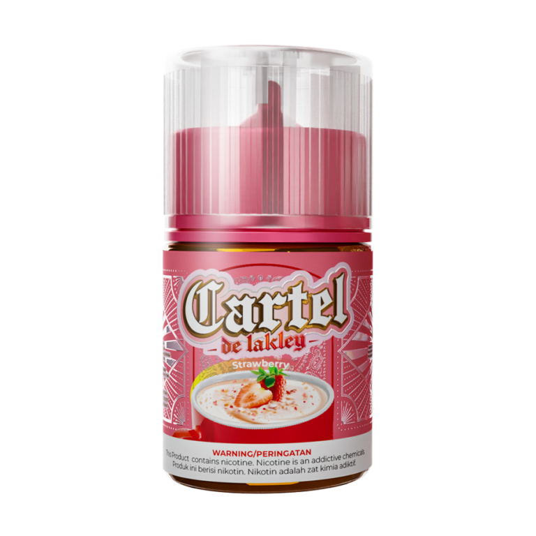 Cartel Strawberry – Liquid creamy premium dengan perpaduan strawberry segar dan susu oat yang lembut. Sensasi vaping creamy, gurih, dan comforting ala minuman oat favorit. Cartel – Make It Well