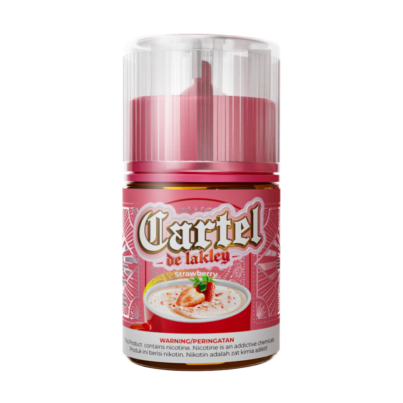 Cartel Strawberry – Liquid creamy premium dengan perpaduan strawberry segar dan susu oat yang lembut. Sensasi vaping creamy, gurih, dan comforting ala minuman oat favorit. Cartel – Make It Well
