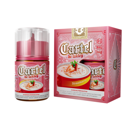 Cartel Strawberry – Liquid creamy premium dengan perpaduan strawberry segar dan susu oat yang lembut. Sensasi vaping creamy, gurih, dan comforting ala minuman oat favorit. Cartel – Make It Well